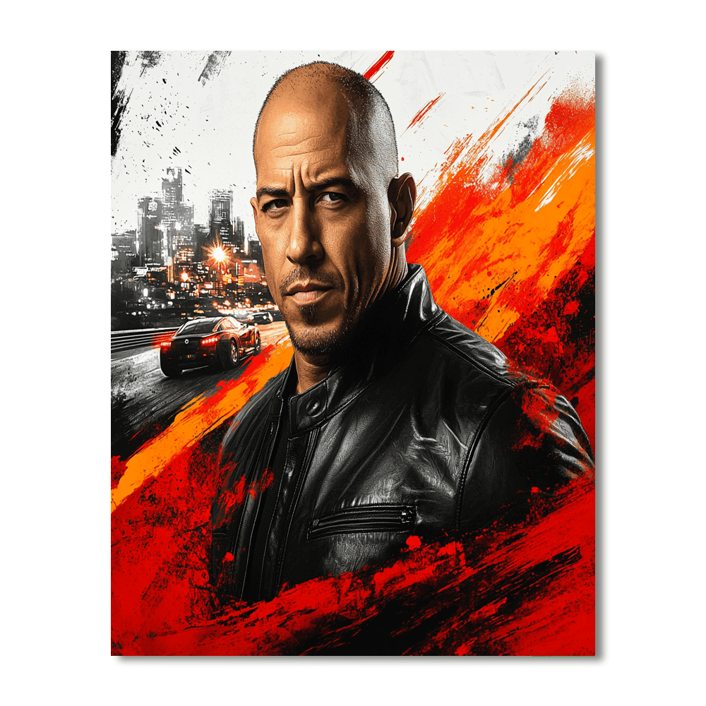 Vin Diesel: The Spirit Of Family In Fast & Furious Paint By Numbers Art