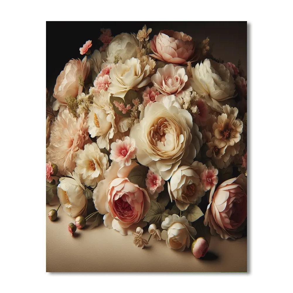 Vintage Floral Escape Paint By Numbers