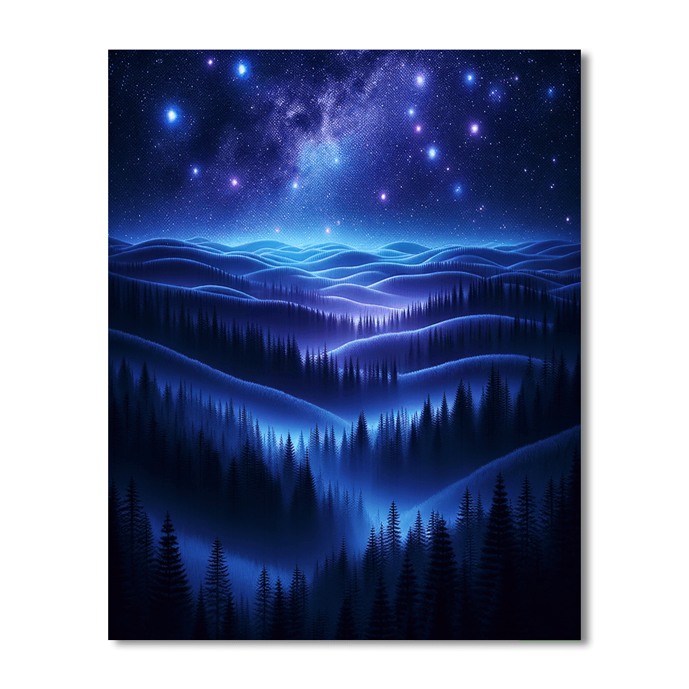 Celestial Forest Glow DIY Paint By Numbers