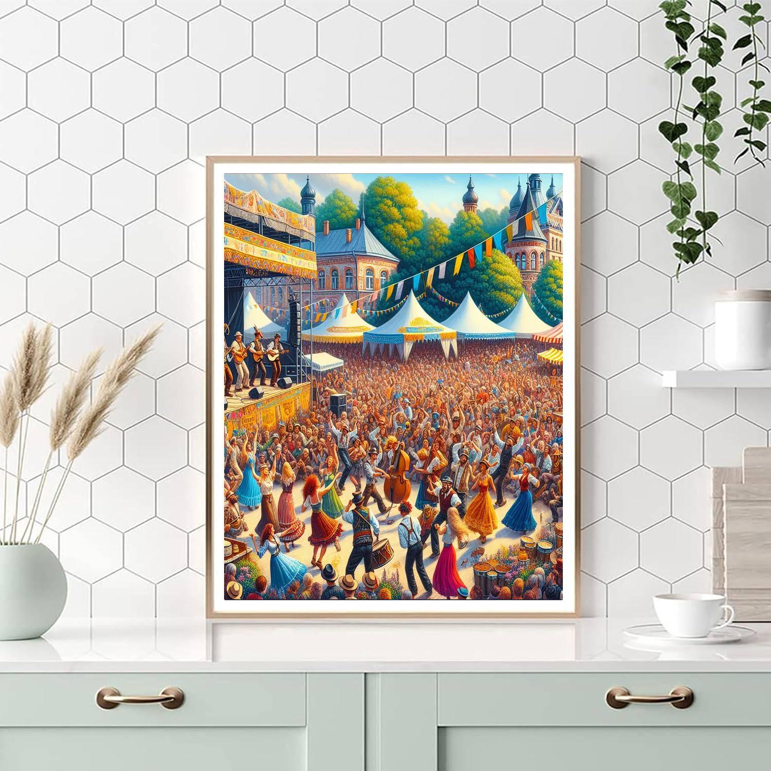 Cambridge Folk Festival - England Numbered Painting Kits