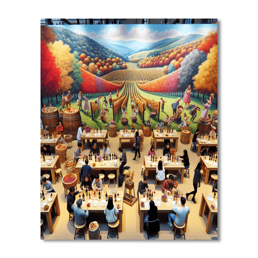 Festival Of The Grape - British Columbia Paint By Numbers Art