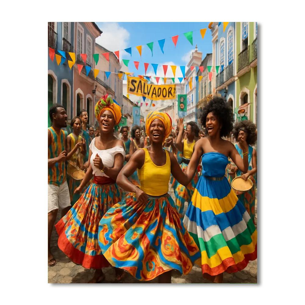 Carnaval De Bahia Number Painting