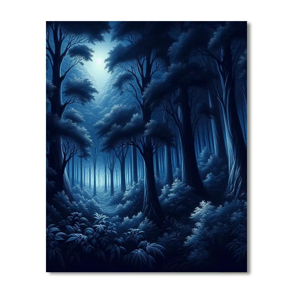 Nocturnal Woodland Magic Paint By Numbers