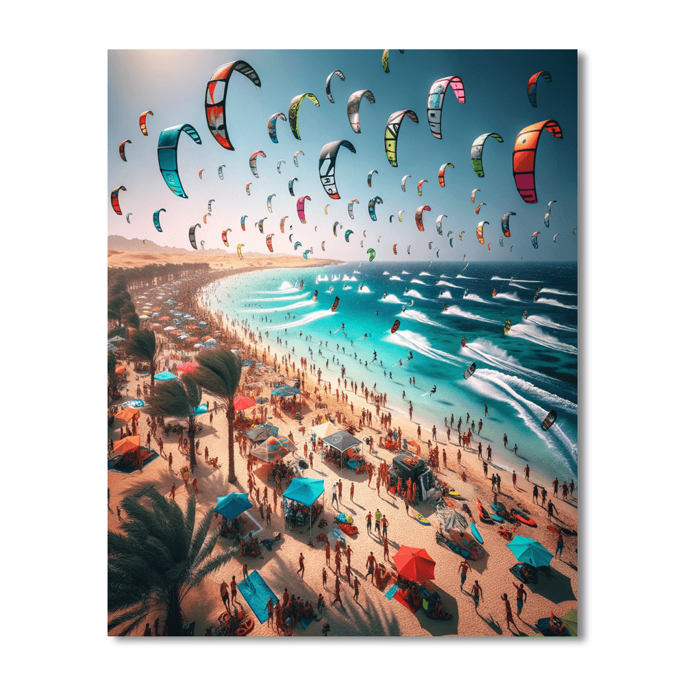 Kitesurfing World Cup - Egypt Paint By Numbers
