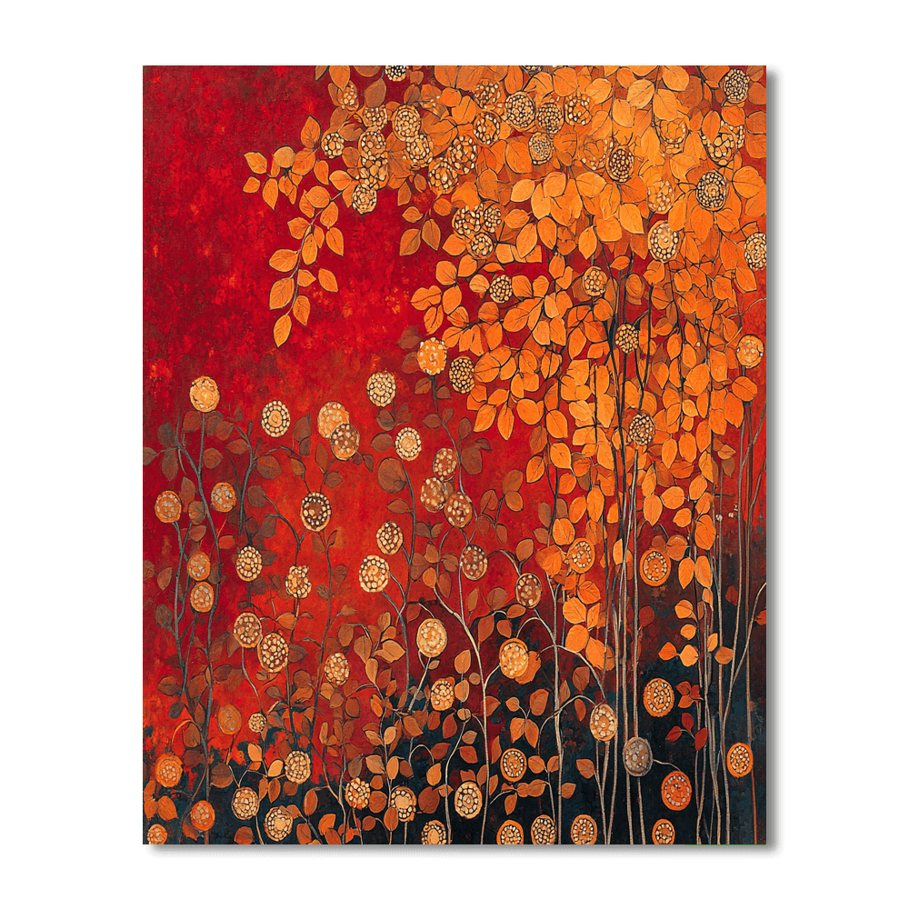 Gustav Klimt Inspired Autumn Radiance  Paint By Numbers