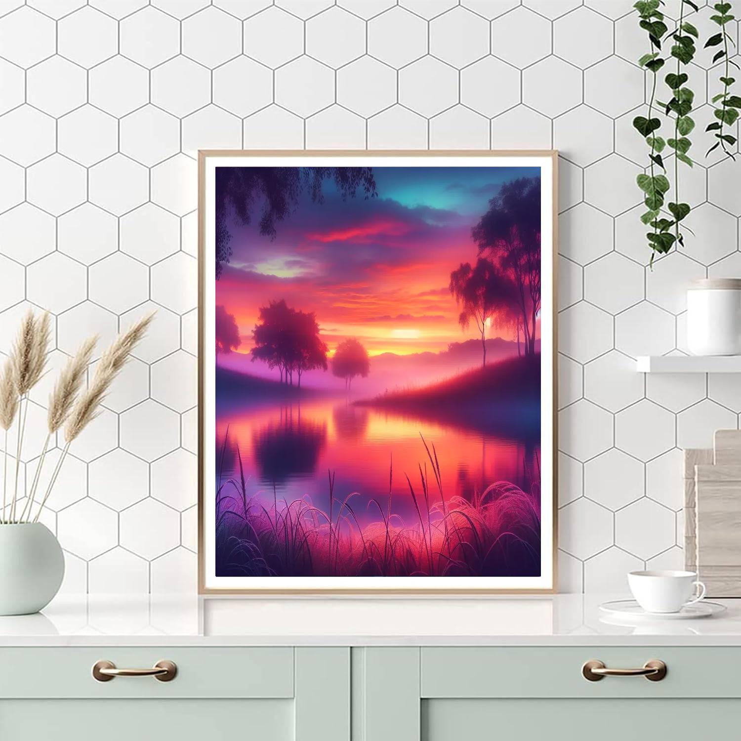 Aurora's Magical Dawn DIY Paint By Numbers