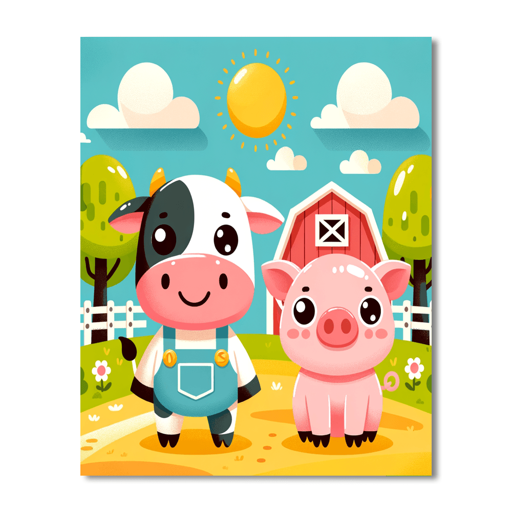 Farmland Friends DIY Paint By Numbers