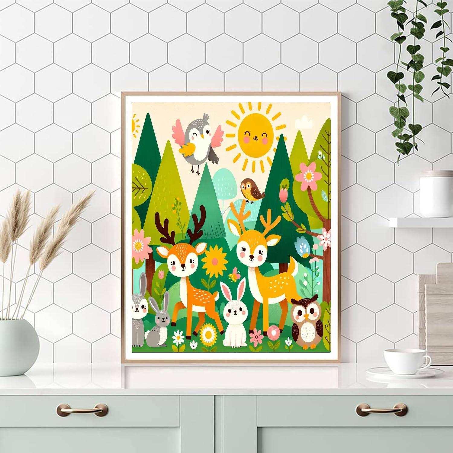 Adventures Of Forest Friends Paint By Color