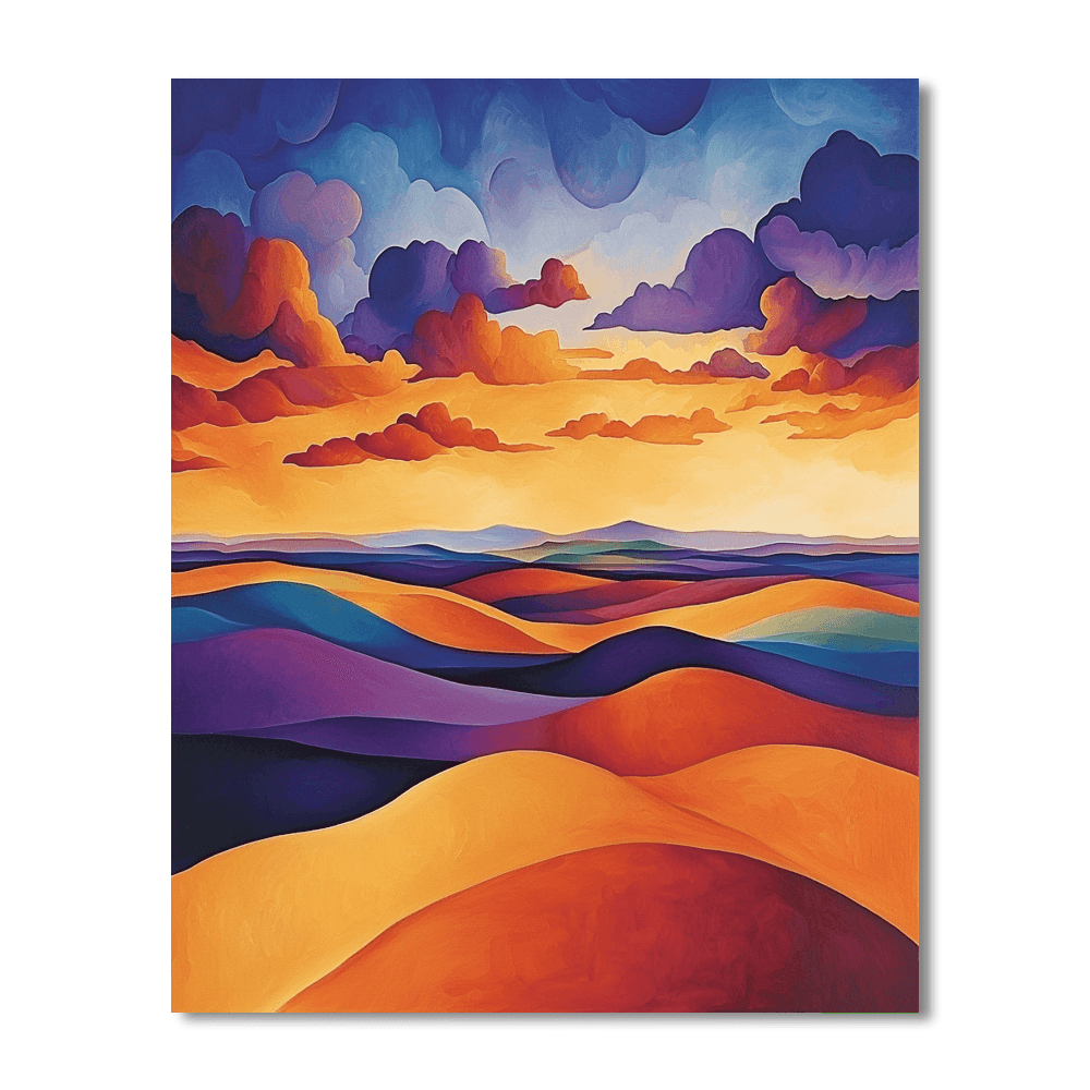 O'Keeffe Inspired Bold Horizons  Numbered Painting Kits