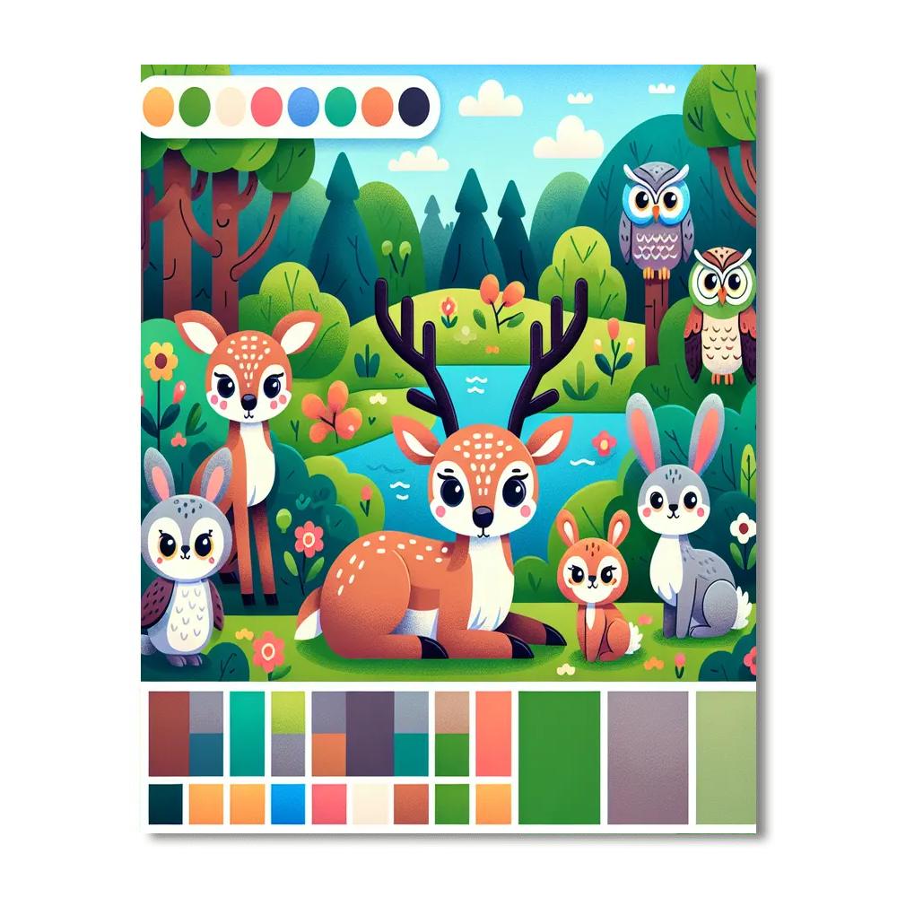 Nature's Friends Painting Number Kit