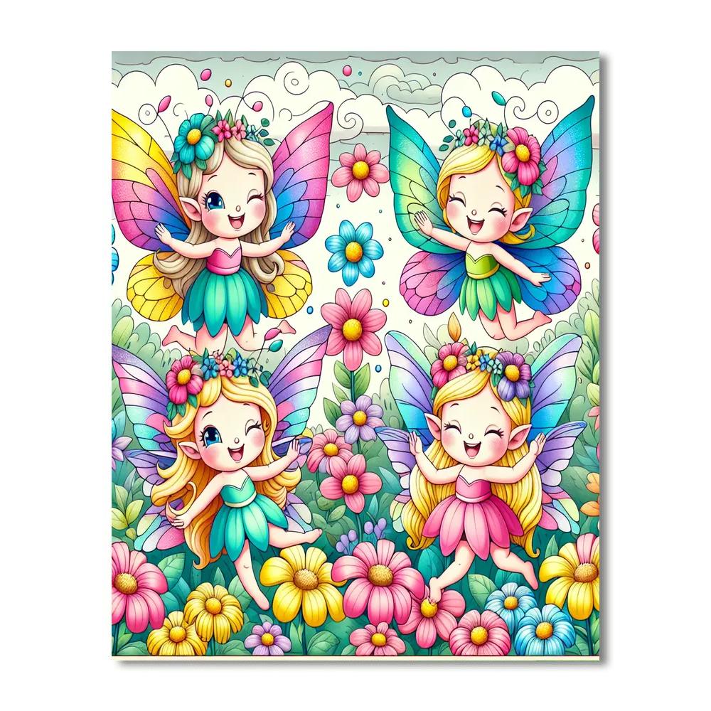 Friendly Faeries Paint By Numbers