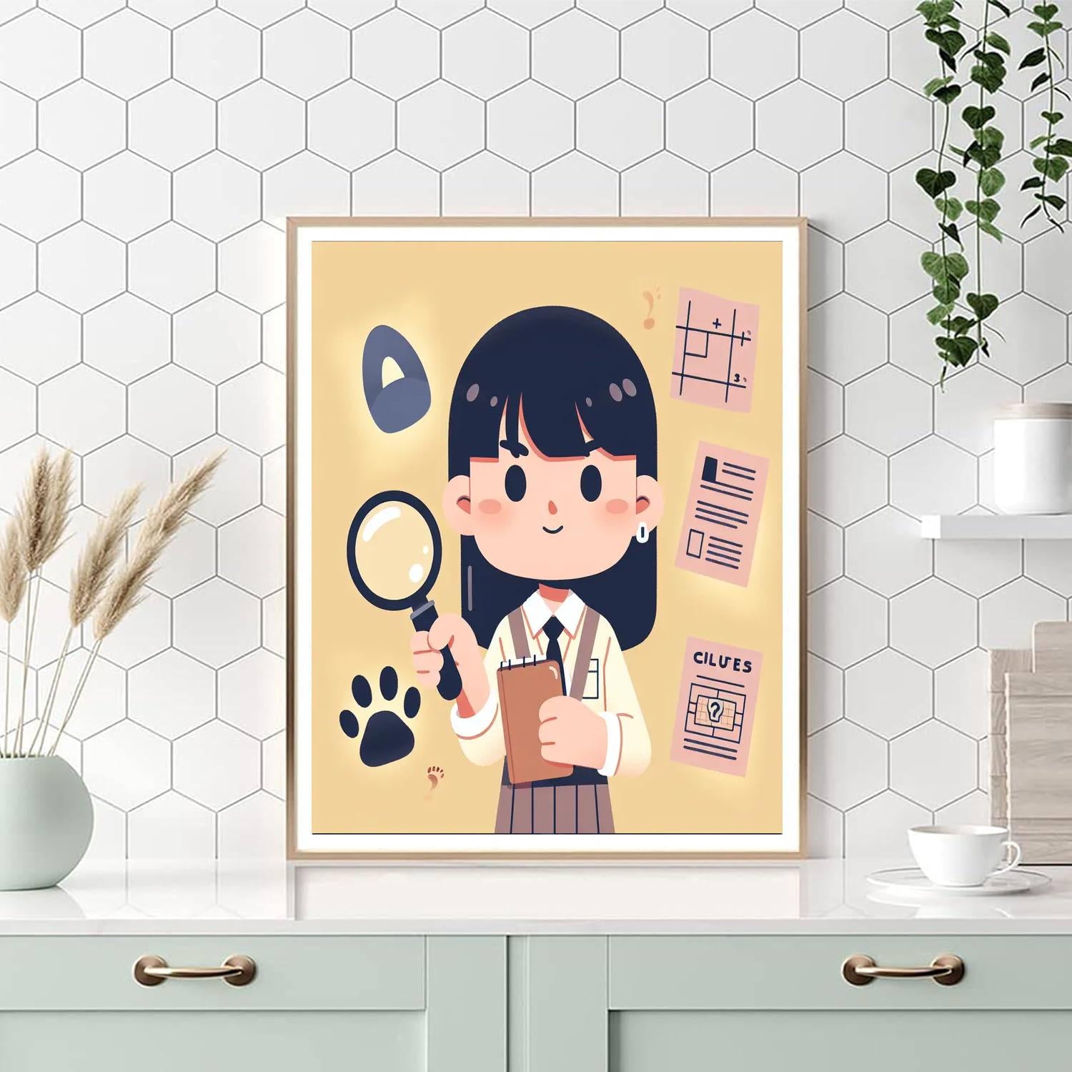 Mystery Detective Mission Numbered Painting Kits