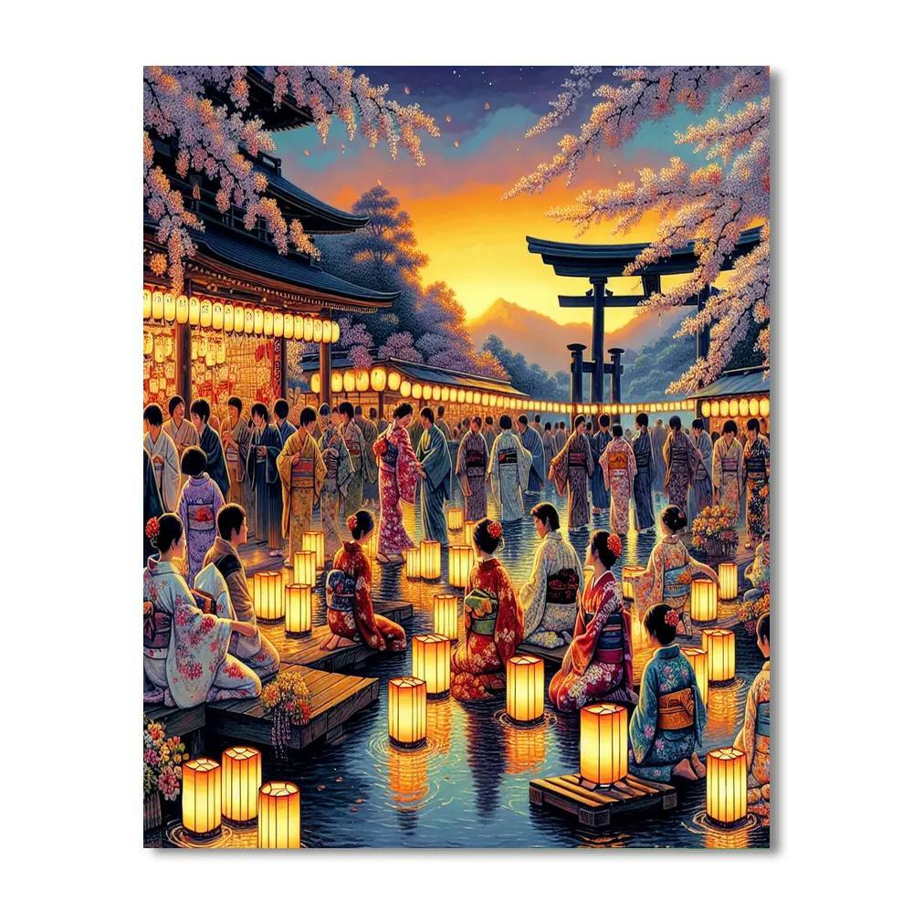 Obon Festival - Japan Paint By Numbers Kits