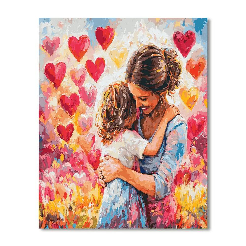 Heartstrings Connected Number Painting