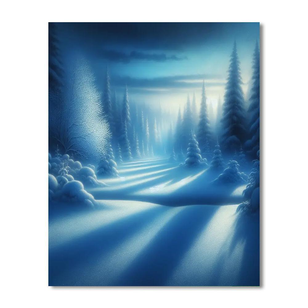 Winter Twilight Glow Paint By Number