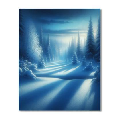Winter Twilight Glow Paint By Number