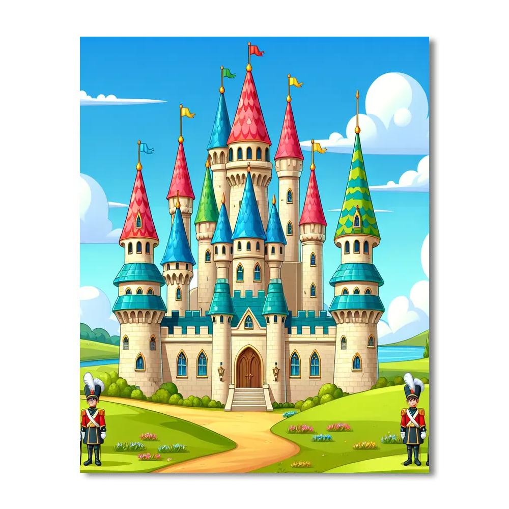 Royal Castle Fantasy Paint By Numbers Art