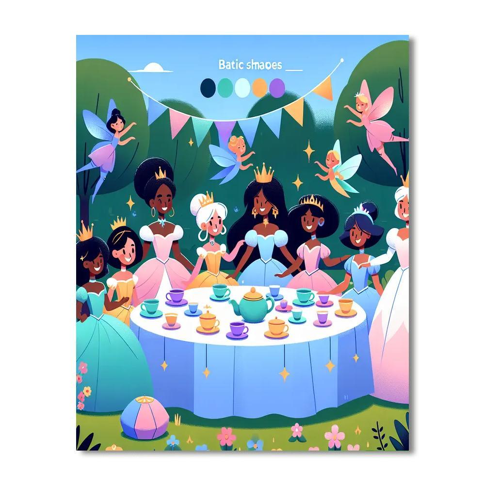 Enchanted Fairy Tale Tea Party Paint By Number