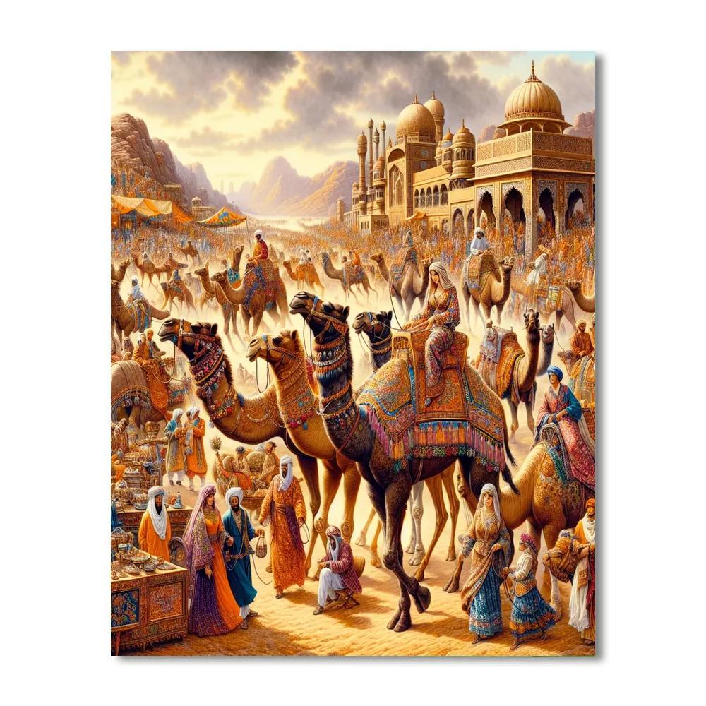 Camel Festival - India Paint By Numbers
