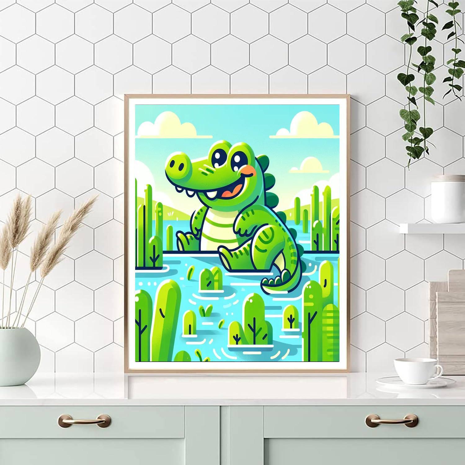 Friendly Alligator Paint By Numbers Kits