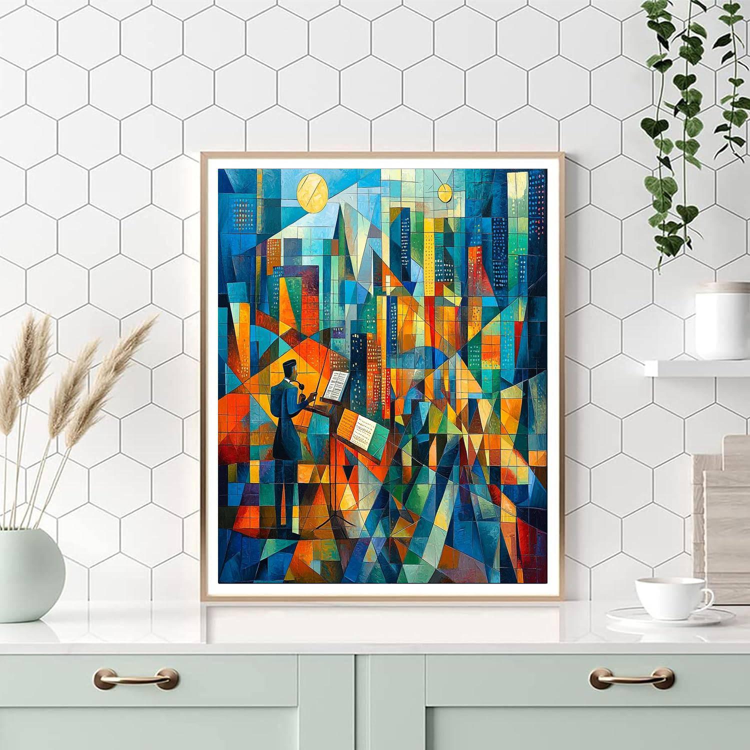 Pablo Picasso Inspired Picasso's Urban Jazz Vibes  Numbered Painting Kits