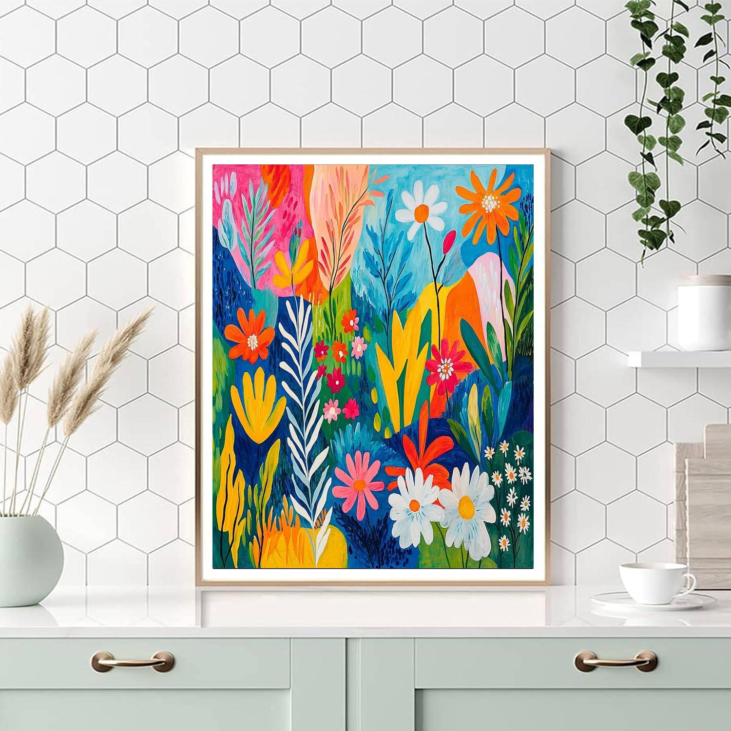 Matisse Inspired Colorful Garden Fantasy  Painting By Numbers Kit