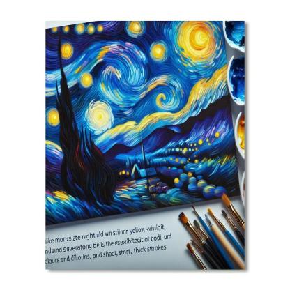 Van Gogh's Starry Night Dreams DIY Paint By Numbers