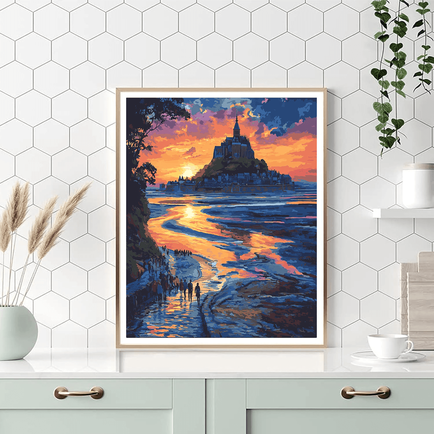 Mont Saint-michel Paint By Color