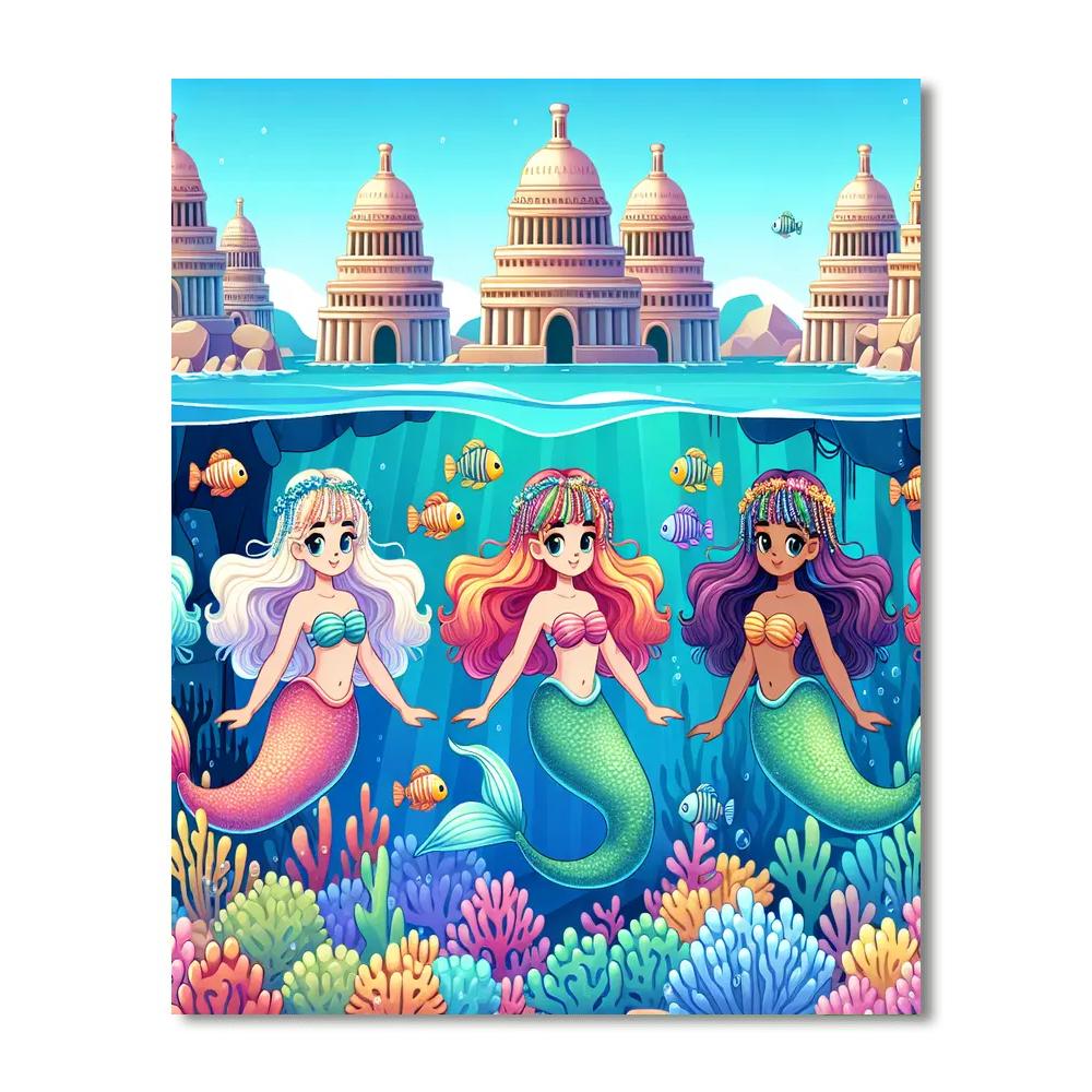 Exploring Atlantis Painting Number Kit