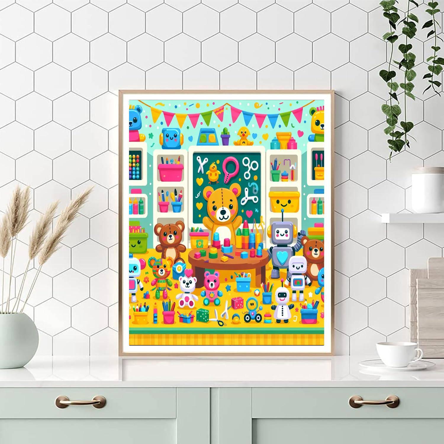 Charming Toy Workshop Paint By Numbers Kits