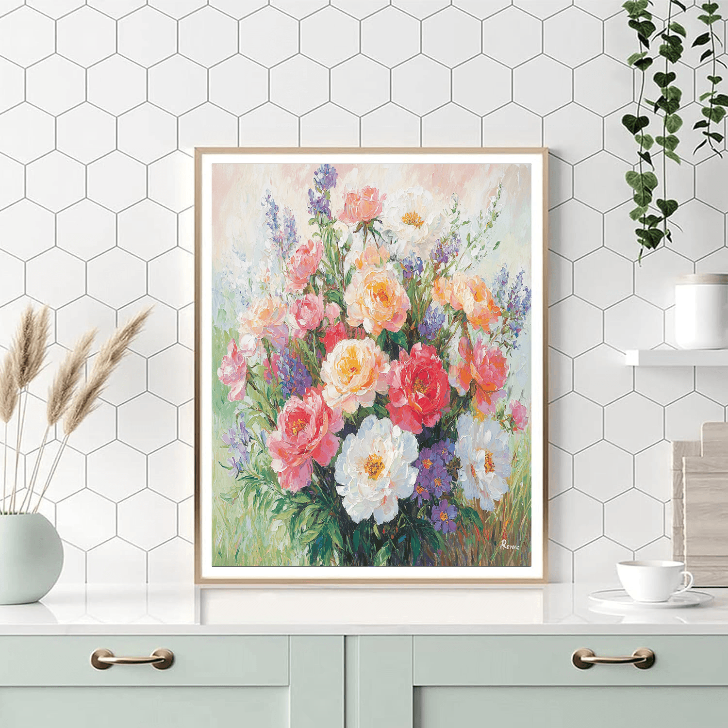 Renoir Inspired Fragrant Blooms  Numbered Painting Kits
