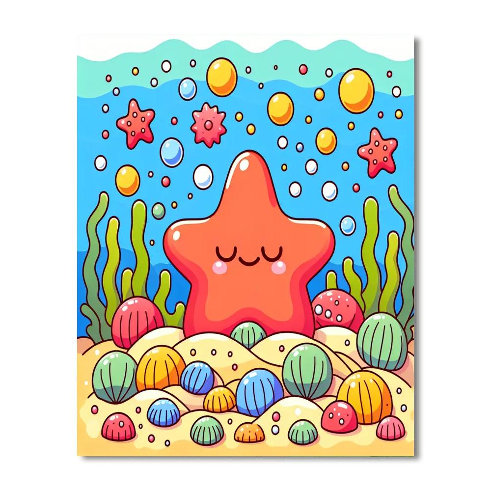 Dreamy Starfish Numbered Painting Kits