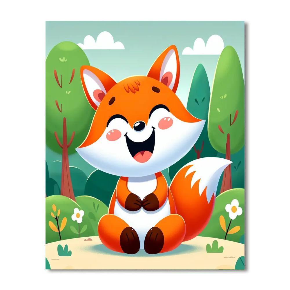 Giggling Fox Numbered Painting Kits
