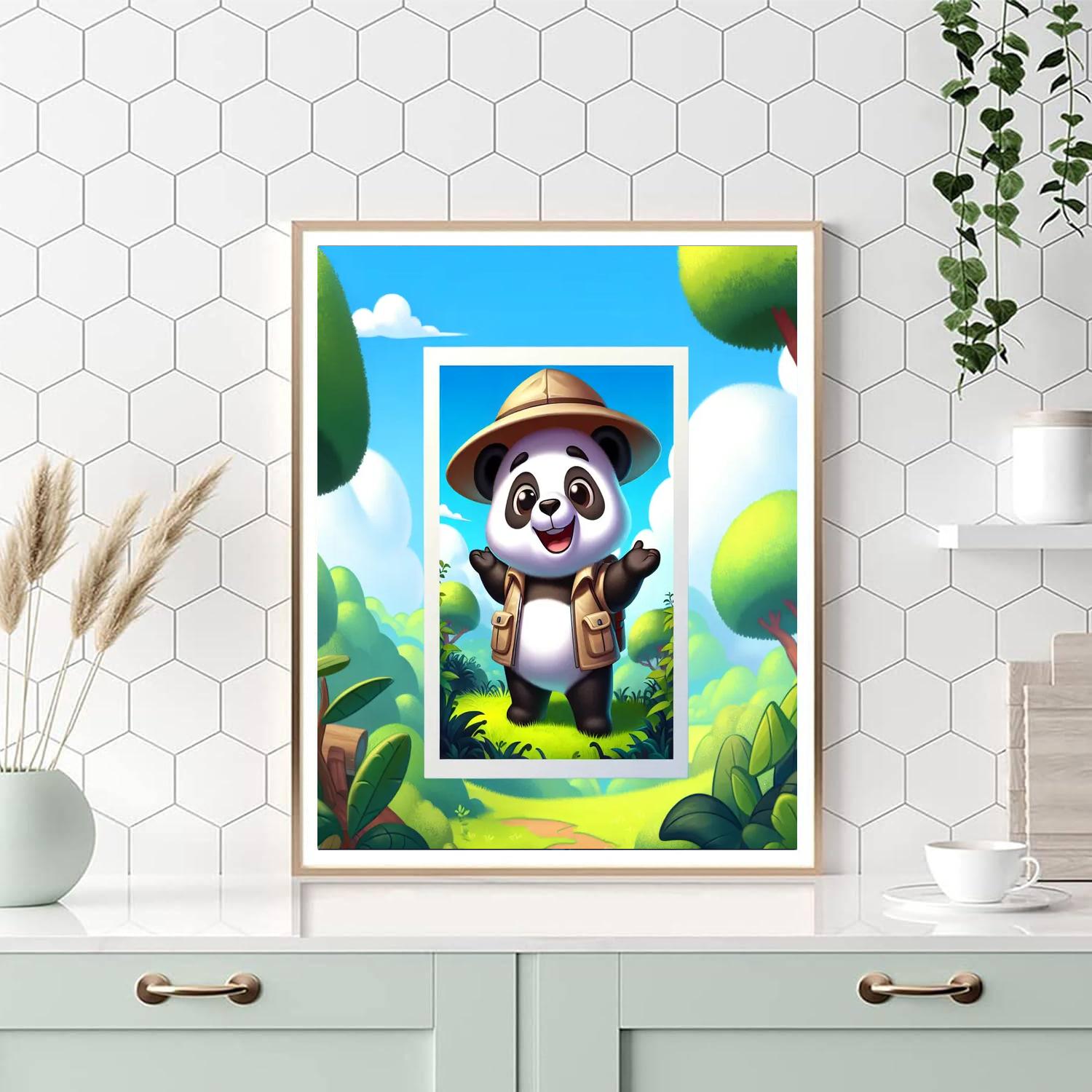 Daring Explorer Panda Painting Number Kit