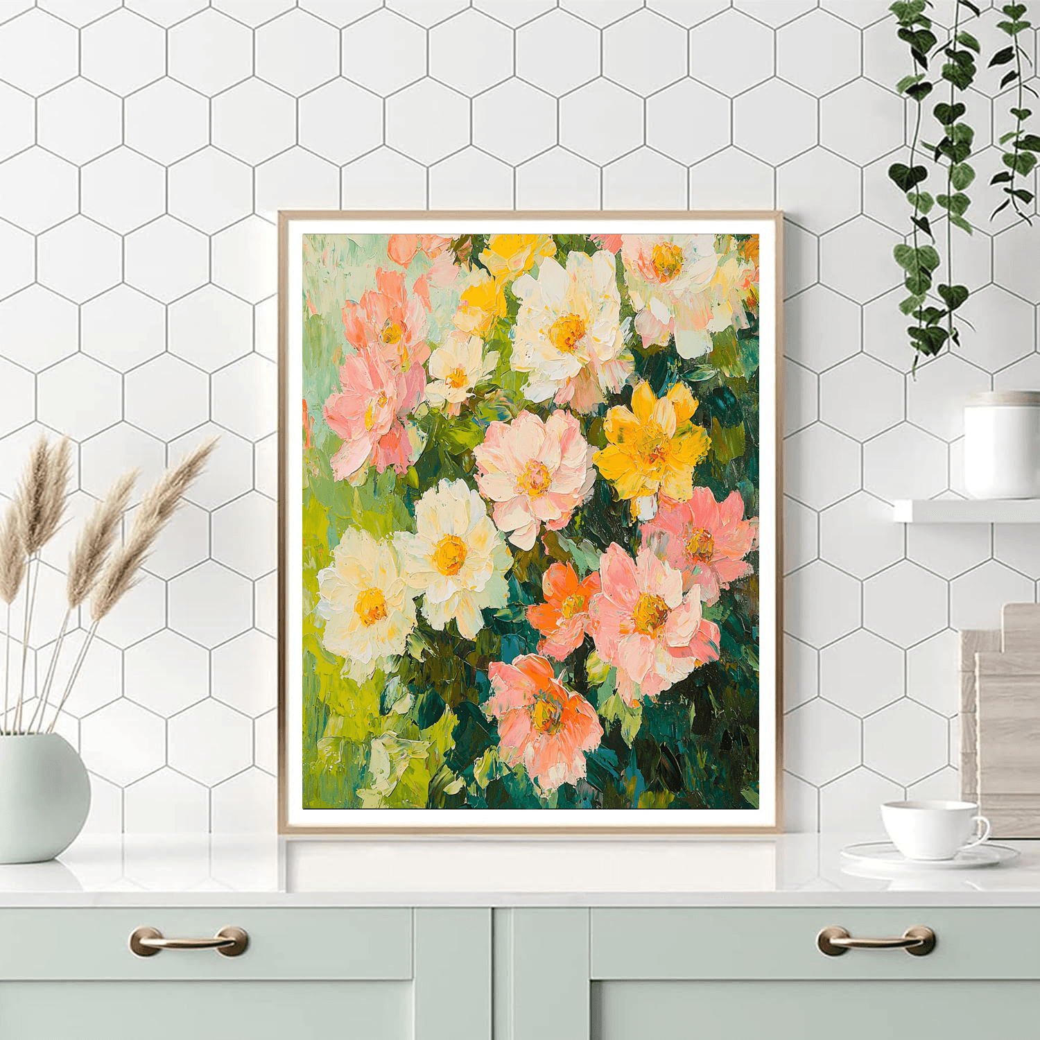 Claude Monet Inspired Dancing Flowers Of Spring  Paint By Numbers Art