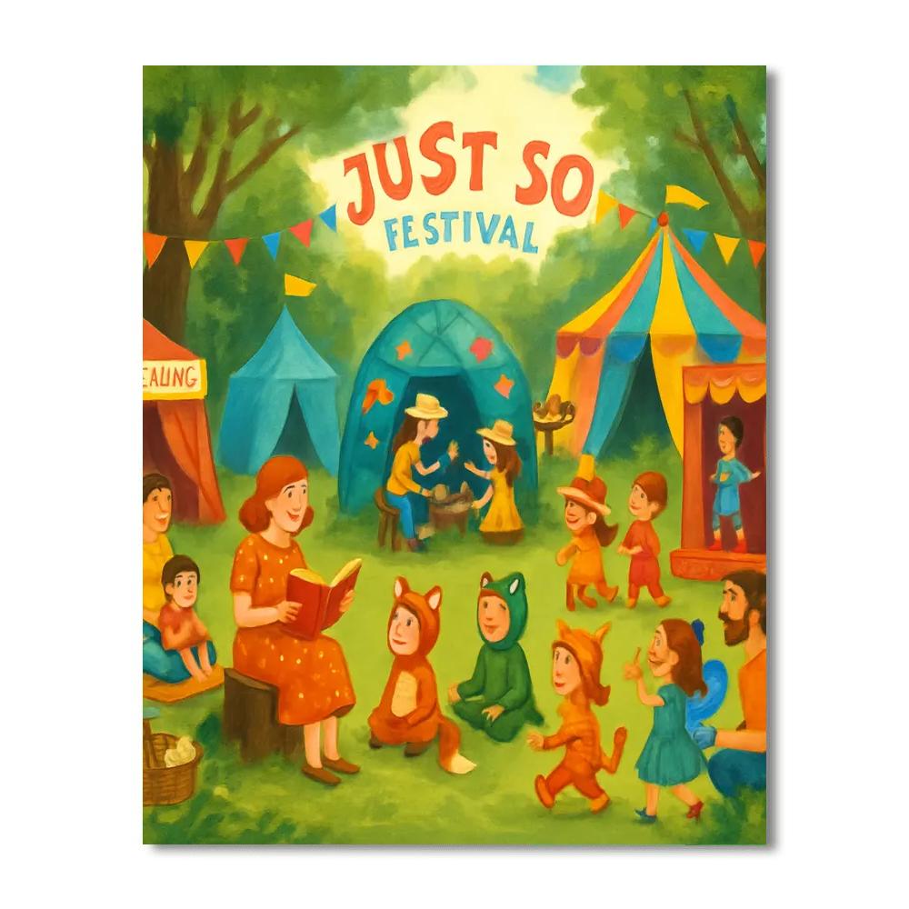 Just So Festival - Cheshire, England Painting Number Kit
