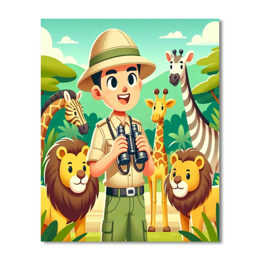 Wildlife Explorer Safari Numbered Painting Kits