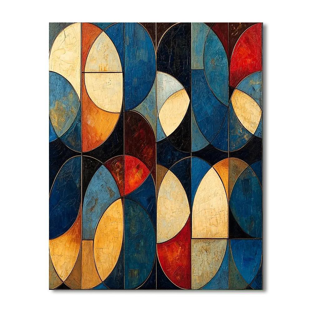 Paul Klee Inspired The Harmony Of Shapes  Paint By Number