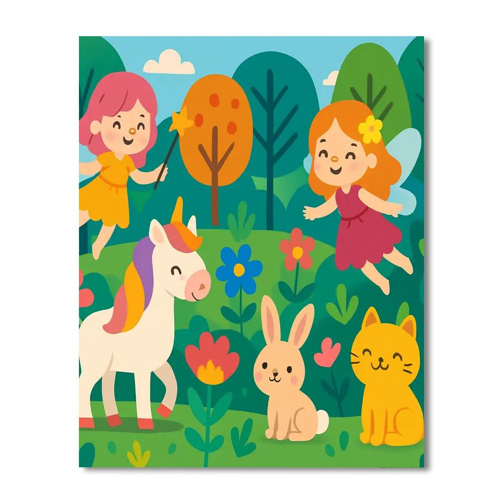 Exploring A Magical Forest DIY Paint By Numbers