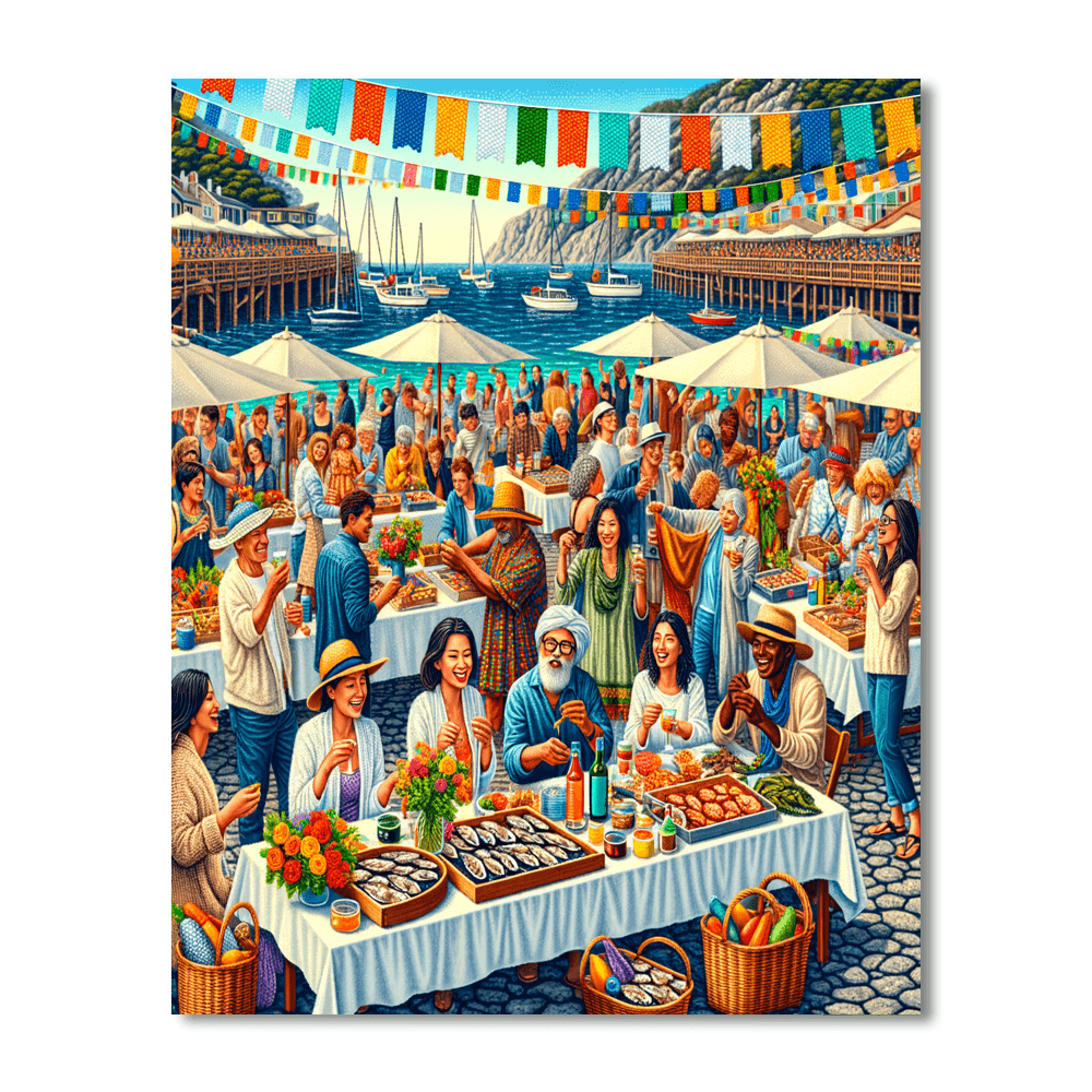 Whitstable Oyster Festival - United Kingdom DIY Paint By Numbers