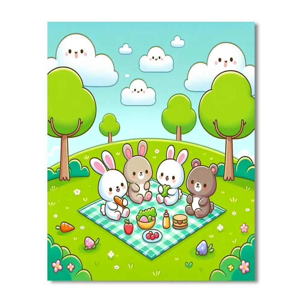 Picnic Party Painting Number Kit