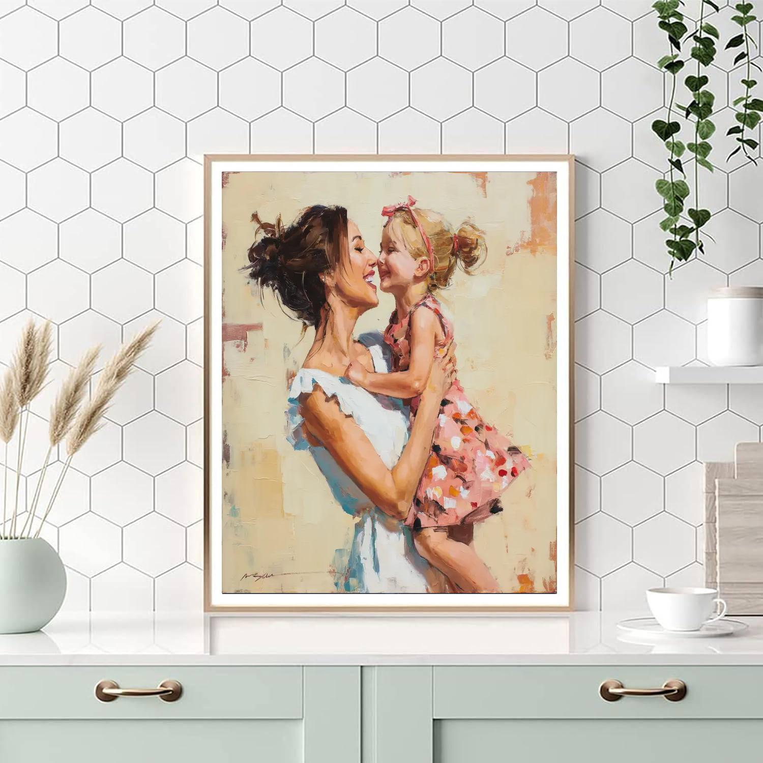 A Mother’s Heartfelt Hug Paint By Number
