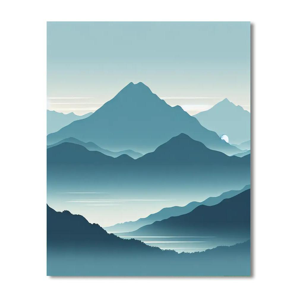 Mountain Mist Morning Paint By Color