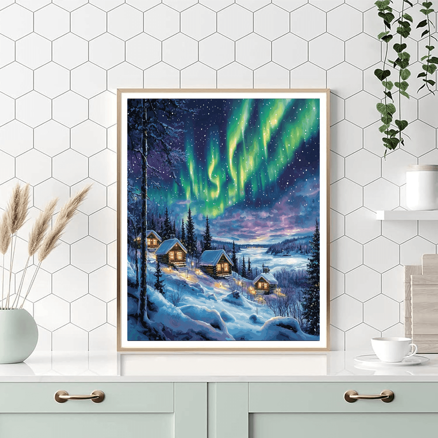 Lapland's Northern Lights Paint By Numbers