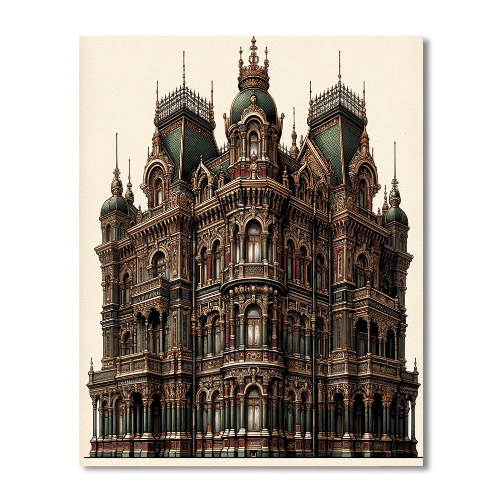 Elegant Victorian Splendor Numbered Painting Kits