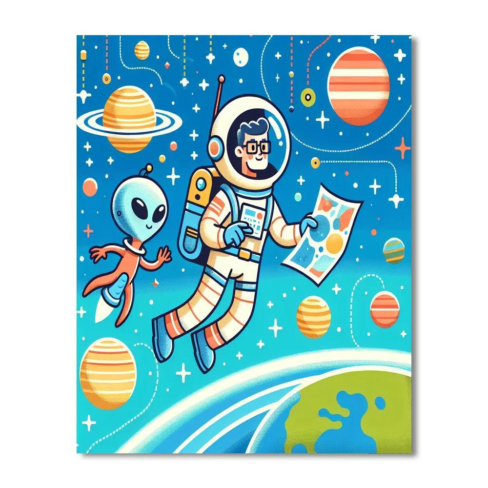 Space Adventure Odyssey Paint By Numbers Kits