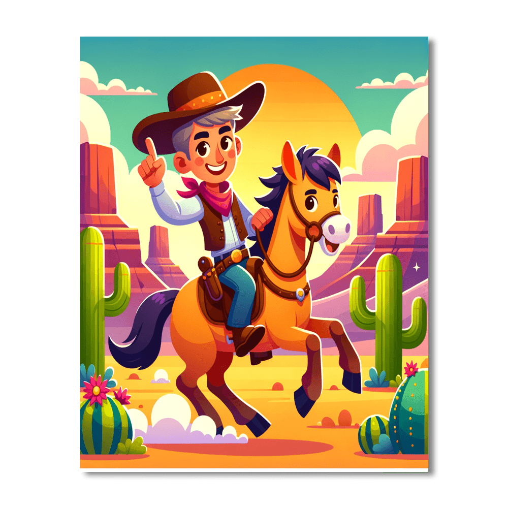 Creative Wild West Adventures Painting By Numbers Kit