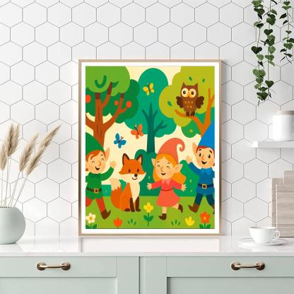 Exploring Fairy Tale Forests Paint By Color