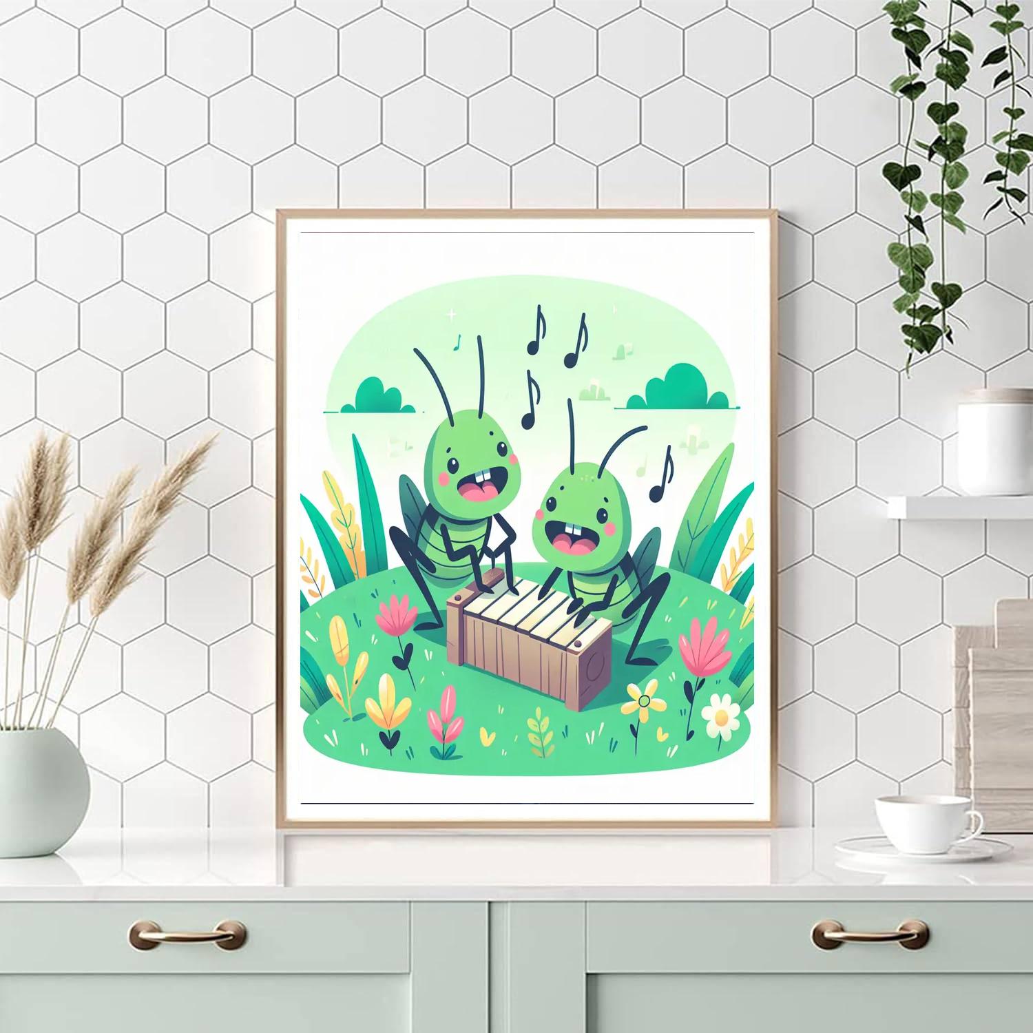 Chirpy Crickets Paint By Numbers Art