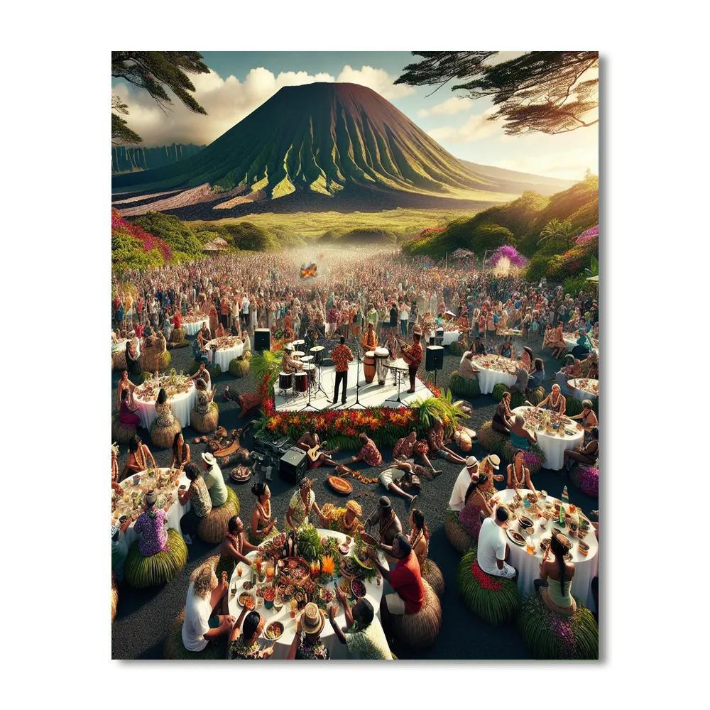 Pahoa Lava Fest - United States Paint By Numbers Art